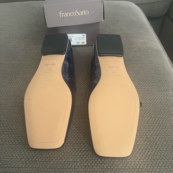 Franco Sarto Women's Blue Patent Leather Shoes - Picture 4 of 4